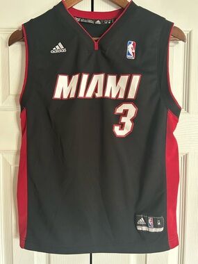 adidas Miami Heat Dewayne Wade Basketball Jersey